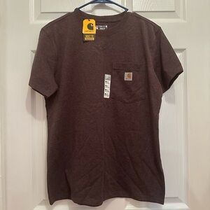 Carhartt Womens Brown Pocket T-Shirt